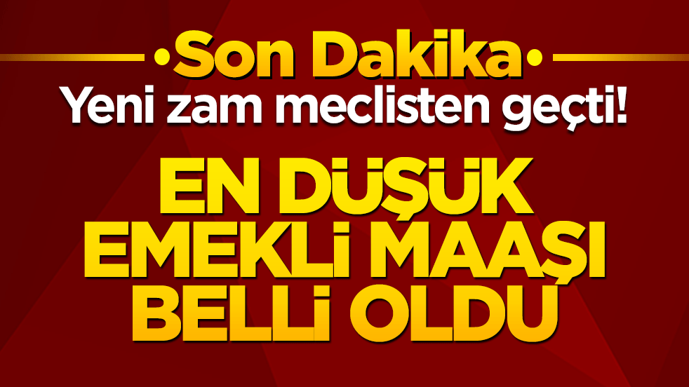 En düşük emekli maaşı 23 bin 552 liraya yükseltildi!