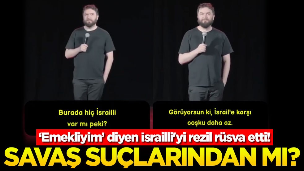 'Emekliyim' diyen İsrailli'yi rezil rüsva etti! Savaş suçlarından mı?