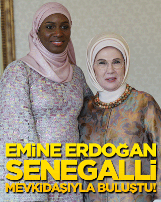 Emine Erdoğan Senegalli mevkidaşıyla buluştu!