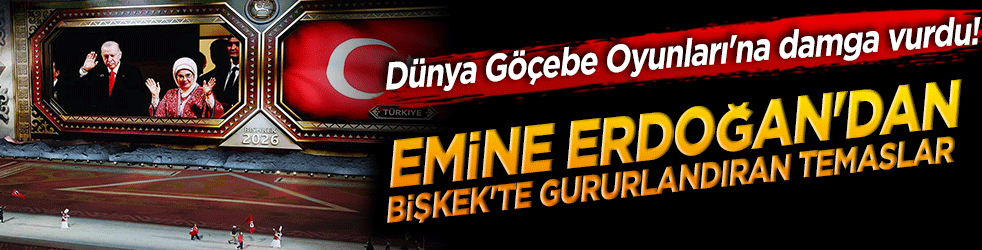 Emine Erdoğan'dan Bişkek'te gururlandıran temaslar! Dünya Göçebe Oyunları'na damga vurdu!