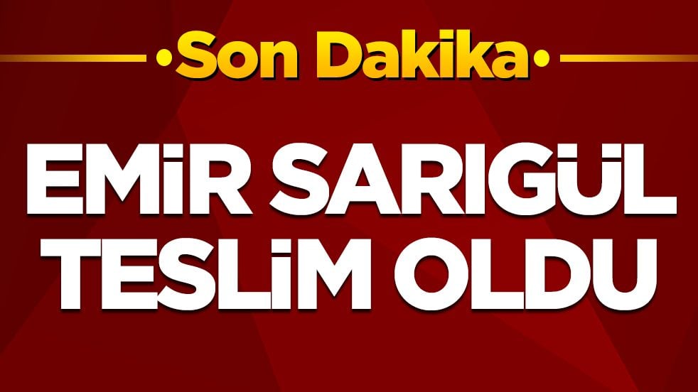 Mustafa Sarıgül'den Emir Sarıgül açıklaması: Teslim oldu
