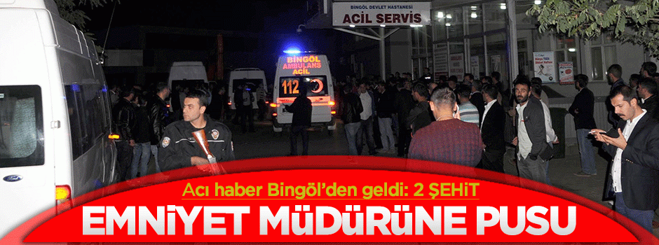 Emniyet Müdürüne pusu: 2 şehit