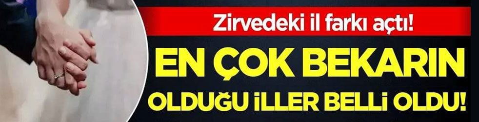 En çok bekarın olduğu iller belli oldu! İlk sıradaki il farkı açtı!