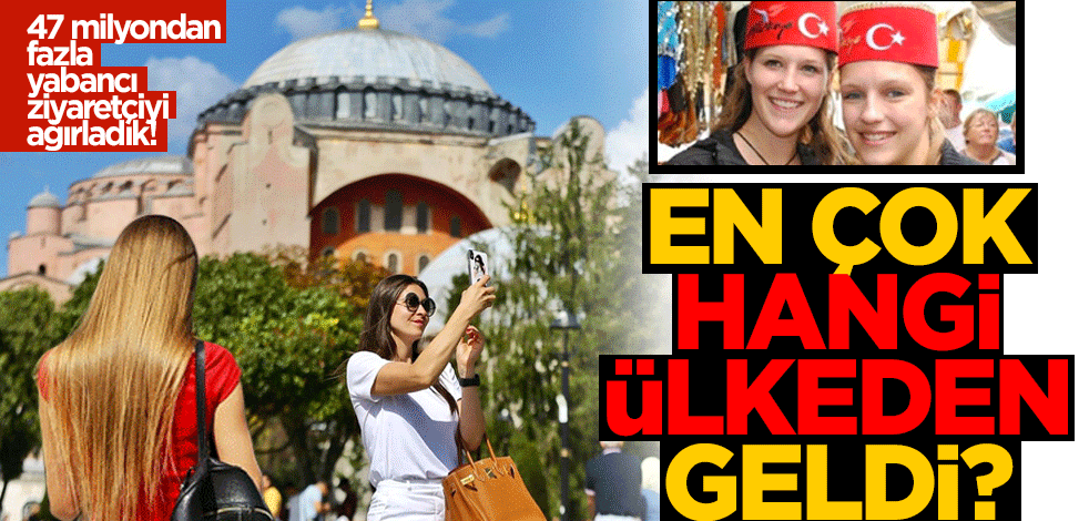En çok hangi ülkeden turist geldi?