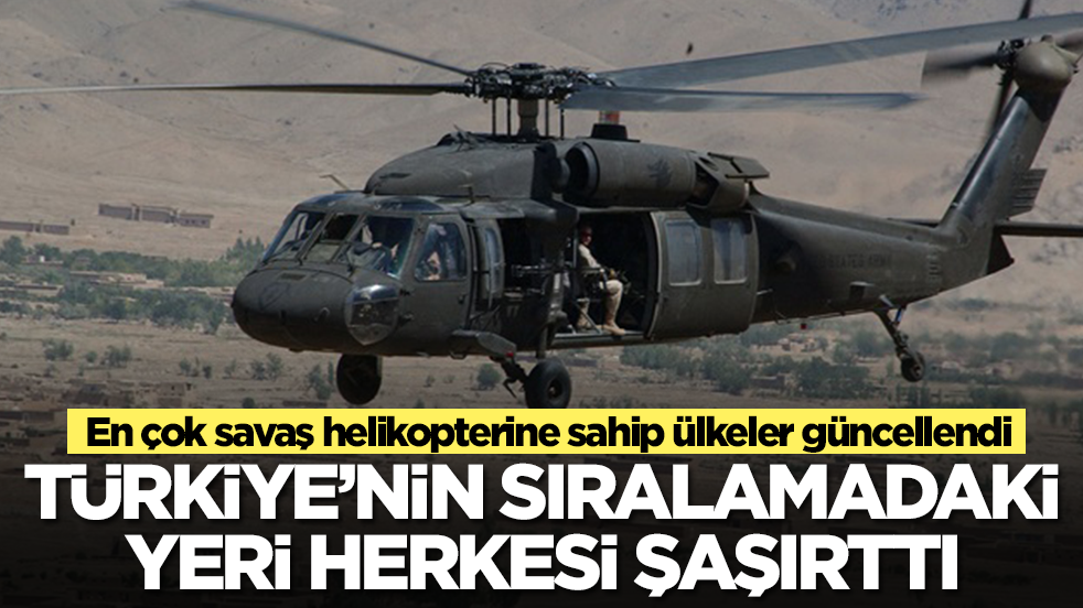 En çok savaş helikopterine sahip ülkeler güncellendi: Türkiye'nin sıralamadaki yeri herkesi şaşırttı