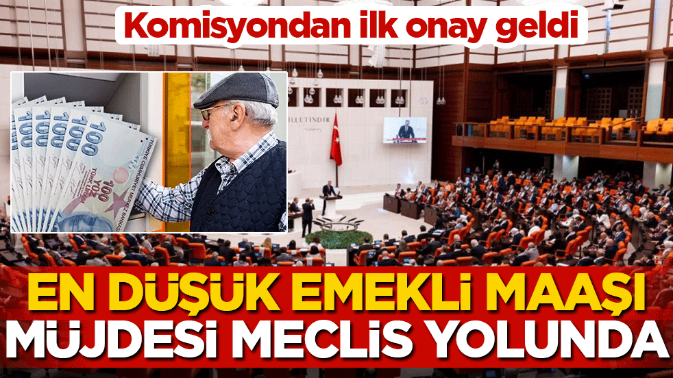 En düşük emekli maaşı müjdesi meclis yolunda! Komisyondan ilk onay geldi