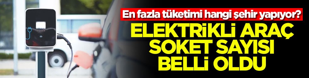 En fazla tüketimi hangi şehir yapıyor? Elektrikli araç soket sayısı belli oldu