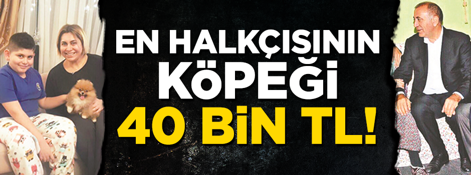 En halkçısının köpeği 40 bin TL!