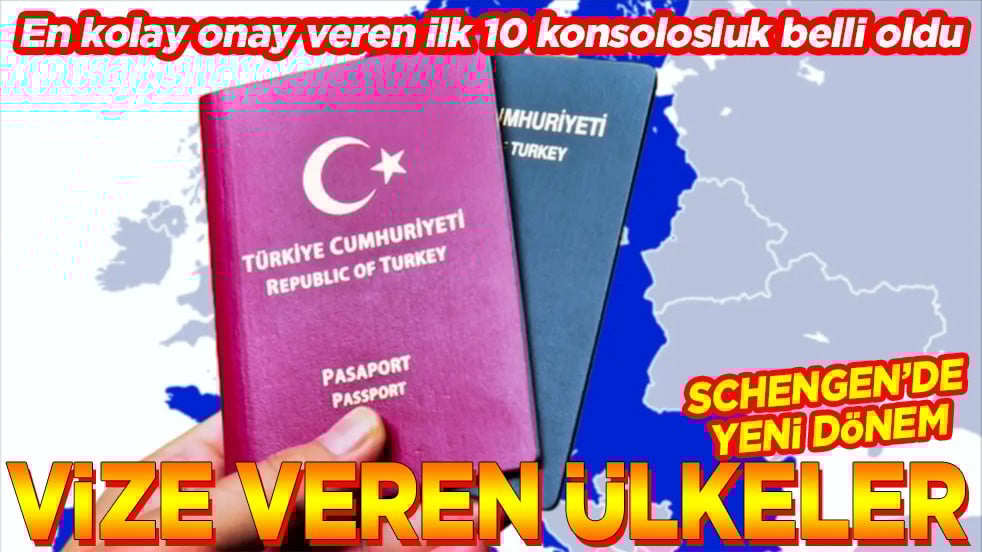 En kolay onay veren ilk 10 konsolosluk belli oldu Schengen'de yeni dönem