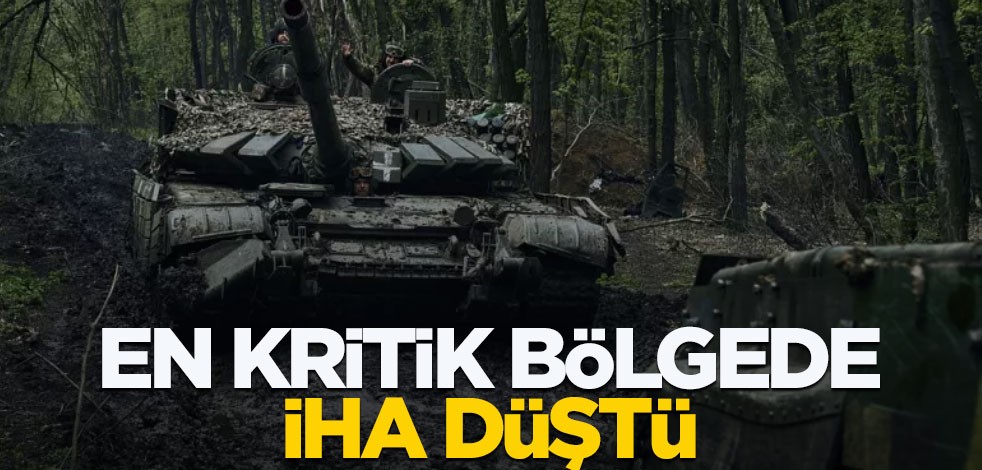 En kritik bölgede İHA düştü!