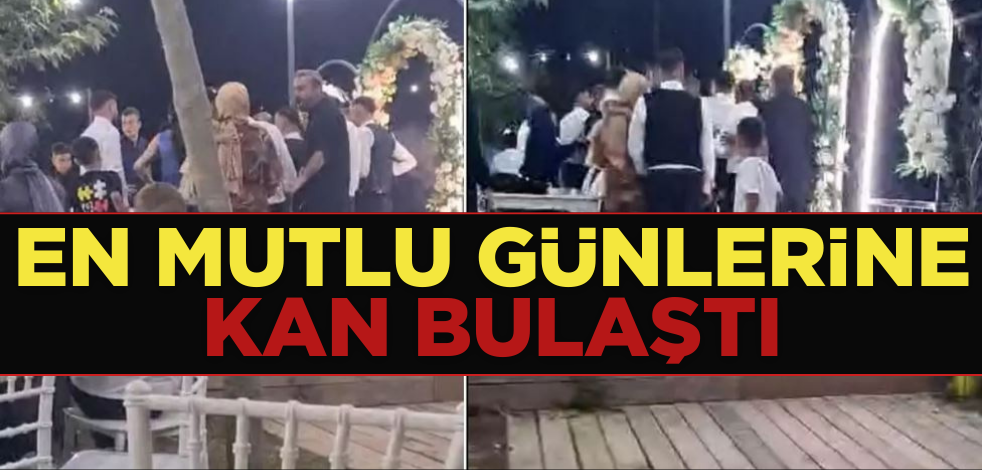 En mutlu günlerine kan bulaştı!