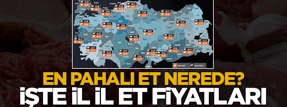 En pahalı et hangi ilde? İşte il il et fiyatları