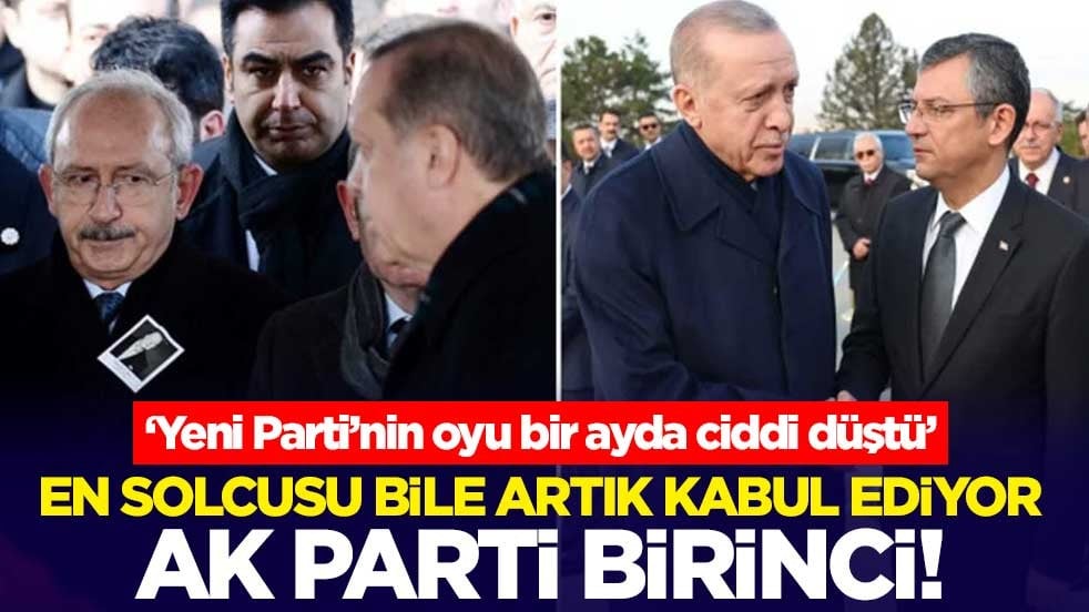 En solcusu bile artık kabul ediyor, AK Parti birinci! 