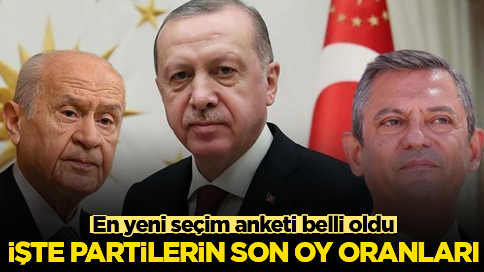 En yeni seçim anketi belli oldu! İşte partilerin son oy oranları