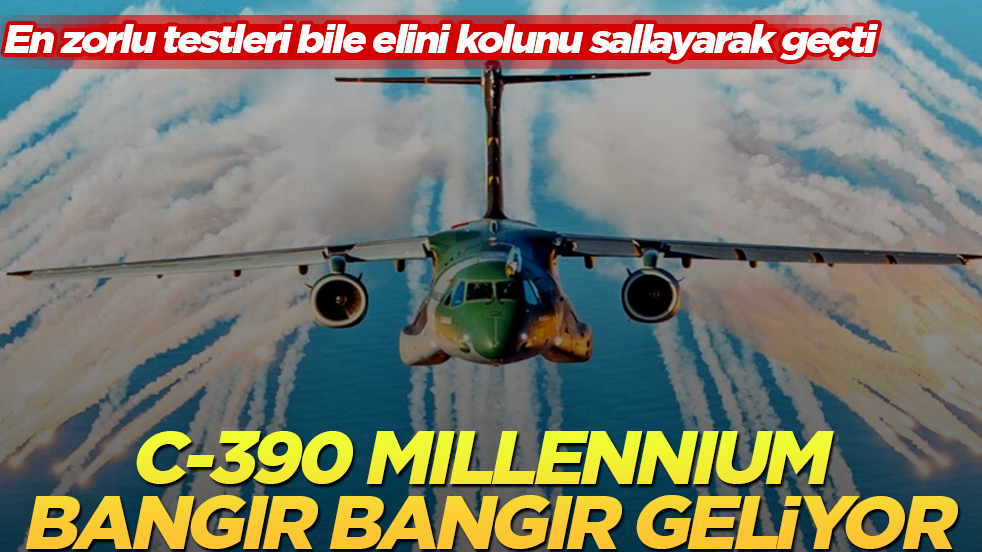 En zorlu testleri bile elini kolunu sallayarak geçti! C-390 Millennium bangır bangır geliyor