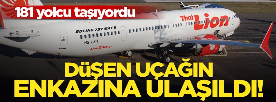 Endonezya'da denize düşen uçağın enkazına ulaşıldı