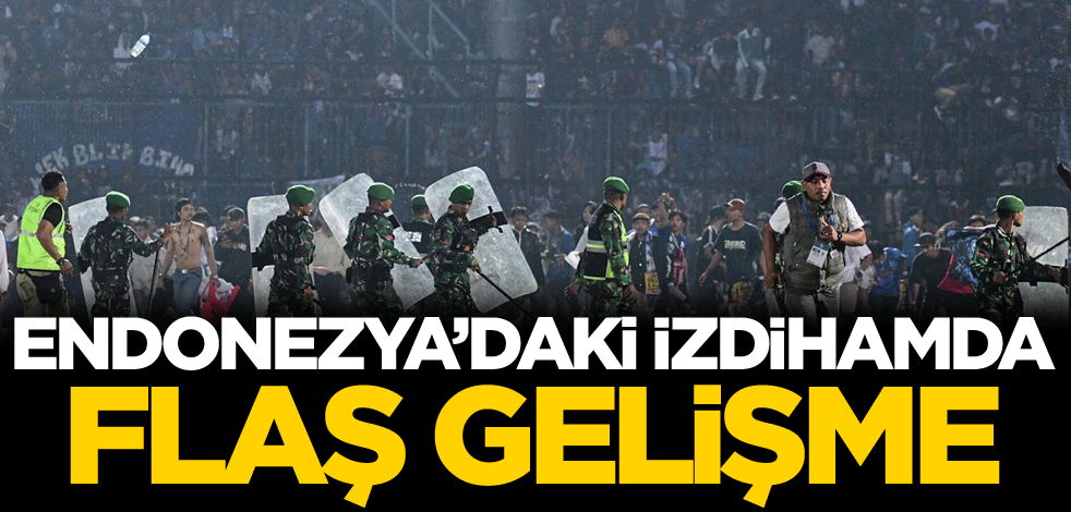 Endonezya'daki izdihamda flaş gelişme!