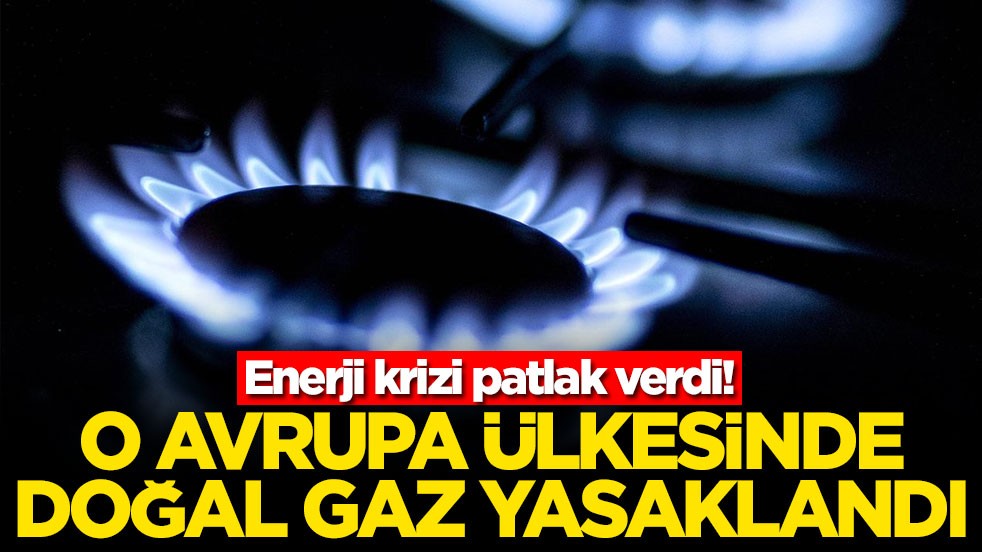 Enerji krizi patlak verdi! O Avrupa ülkesinde doğal gaz yasaklandı
