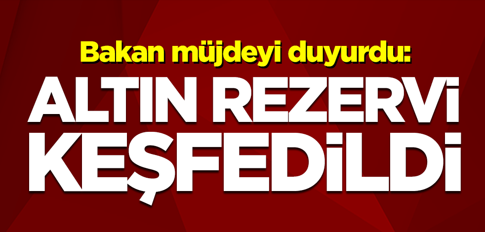 Enerji ve Tabii Kaynaklar Bakanı Fatih Dönmez müjdeyi verdi: O ilimizde altın rezervi keşfedildi