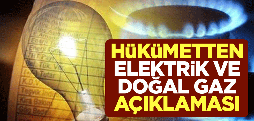 Enerji ve Tabii Kaynaklar Bakanı Fatih Dönmez'den elektrik ve doğal gaz açıklaması