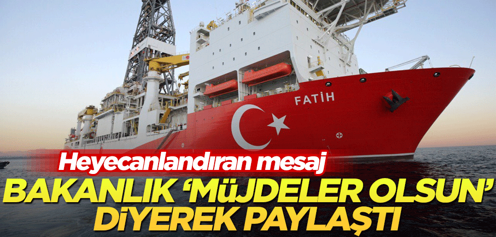 Enerji ve Tabii Kaynaklar Bakanlığı "müjdeler olsun" diyerek paylaştı!