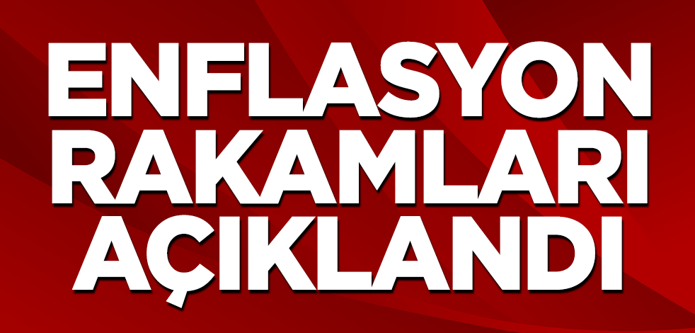 Enflasyon rakamları açıklandı