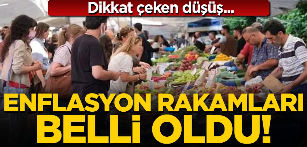 Enflasyon rakamları belli oldu!
