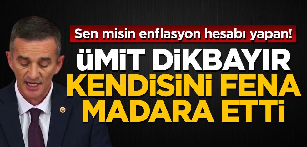 Enflasyonu hesaplamaya girişen Ümit Dikbayır kendisini madara etti