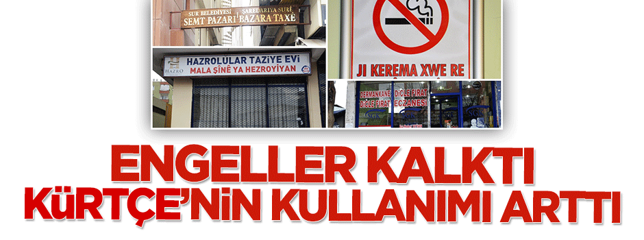 Engeller kalktı, Kürtçe'nin kullanımı arttı