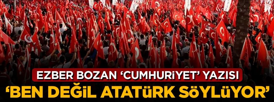 Engin Ardıç'tan ezber bozan 'Cumhuriyet' yazısı