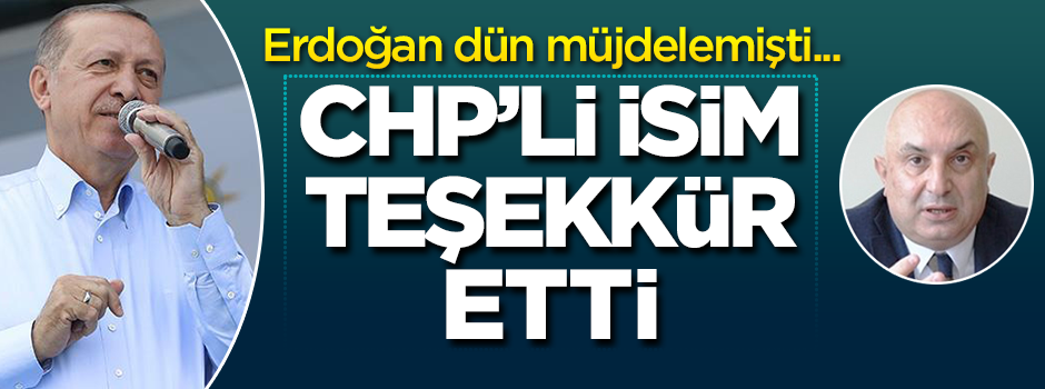 Engin Özkoç'tan Cumhurbaşkanı Erdoğan'a teşekkür