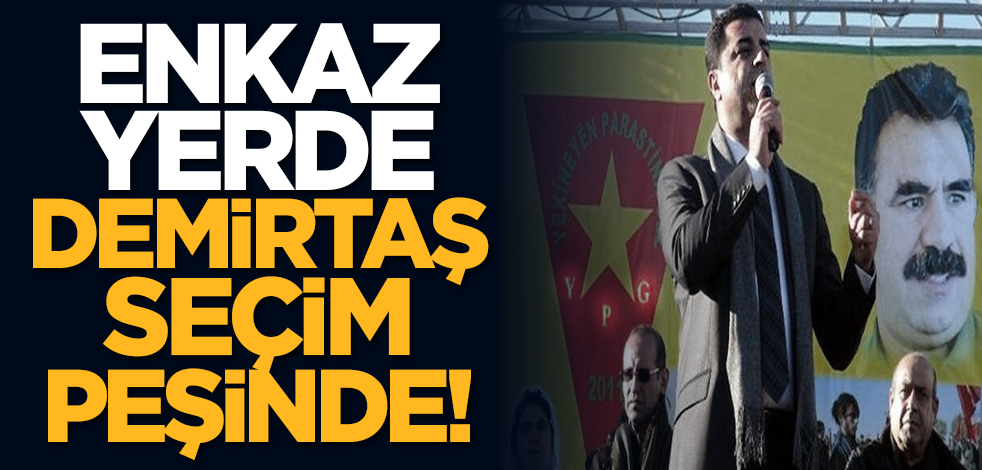 Enkaz yerde, Demirtaş seçim peşinde!