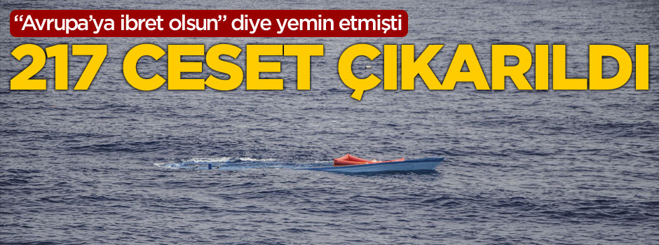 Enkazdan 217 ceset çıkarıldı