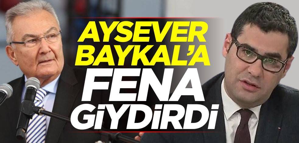 Enver Aysever, Deniz Baykal'a fena giydirdi