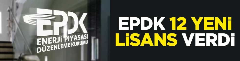 EPDK, 12 yeni lisans verdi