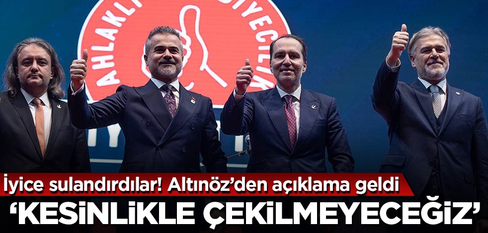Erbakan 2 gündür şart sunarken Mehmet Altınöz: Kesinlikle çekilmiyoruz!