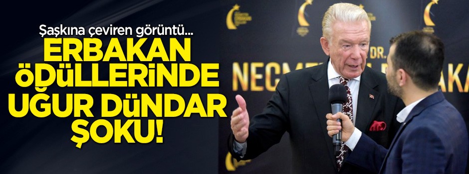 Erbakan Ödüllerinde Uğur Dündar şoku!