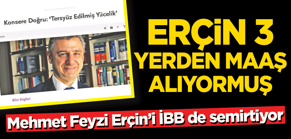 Erçin 3 yerden maaş alıyormuş