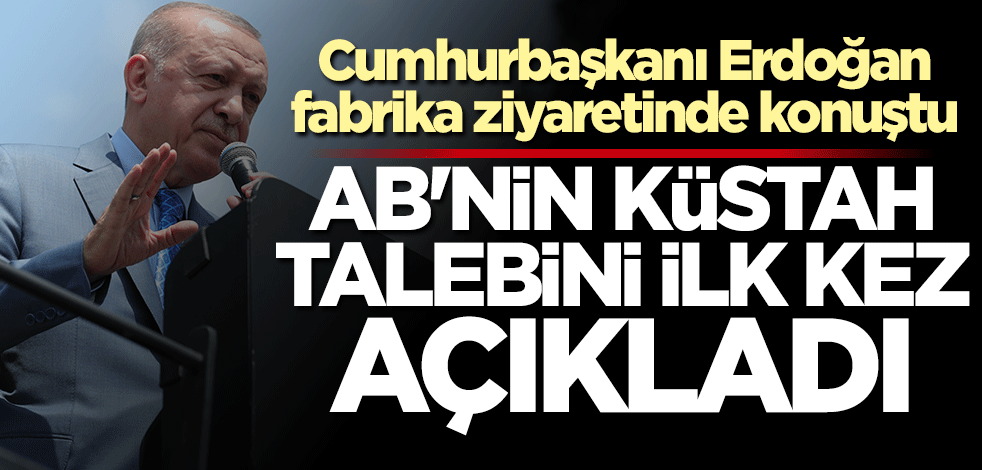 Erdoğan AB'nin küstah Kıbrıs talebini ilk kez açıkladı