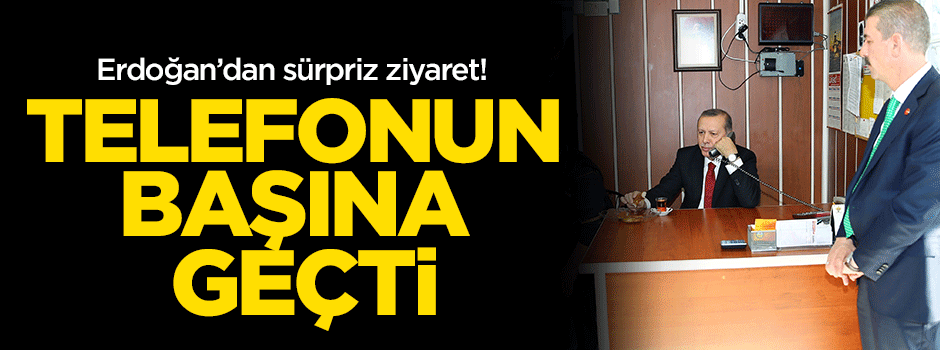 Erdoğan Ankara'da taksi durağını ziyaret etti