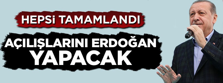 Erdoğan Antalya'da yaptırılan eserlerin açılışı yapacak