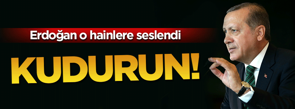 Erdoğan: Aydın müsveddeleri kudurun!
