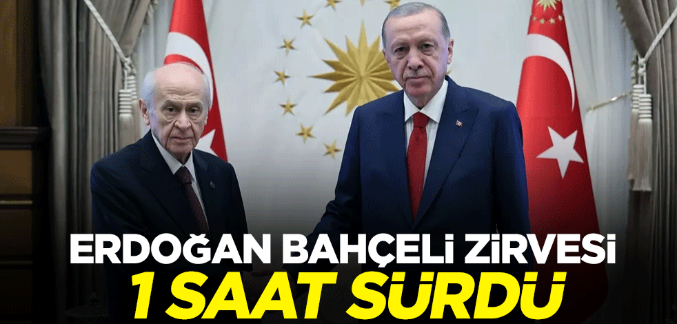 Erdoğan Bahçeli görüşmesi 1 saat sürdü