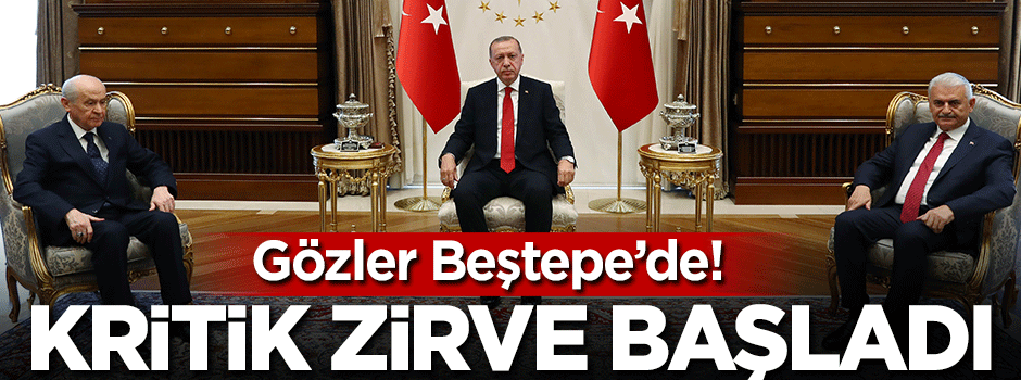 Erdoğan-Bahçeli görüşmesi başladı