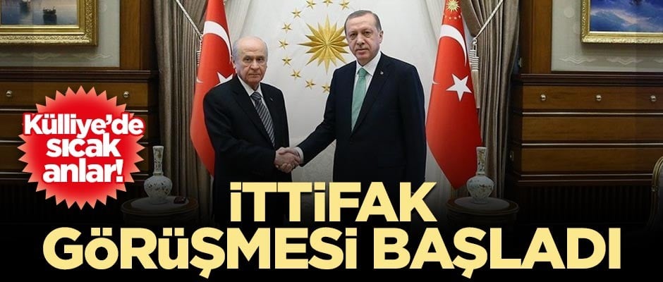Erdoğan-Bahçeli görüşmesi başladı