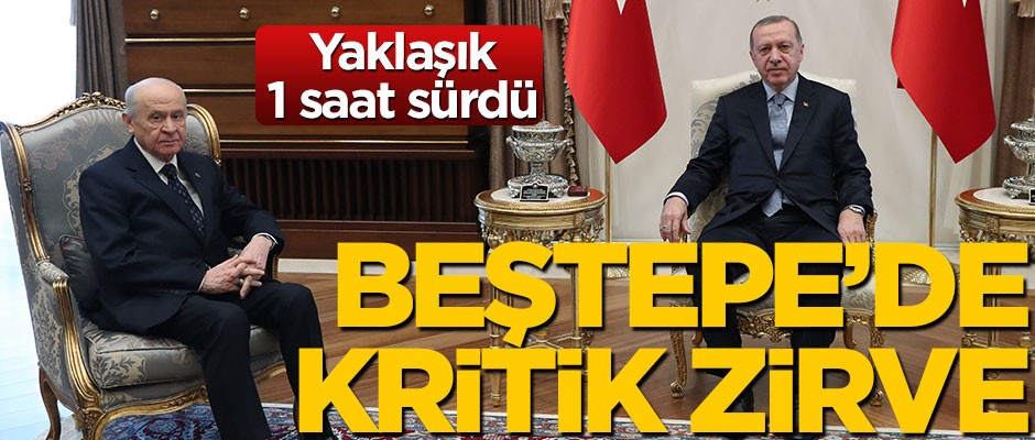 Erdoğan-Bahçeli görüşmesi sona erdi
