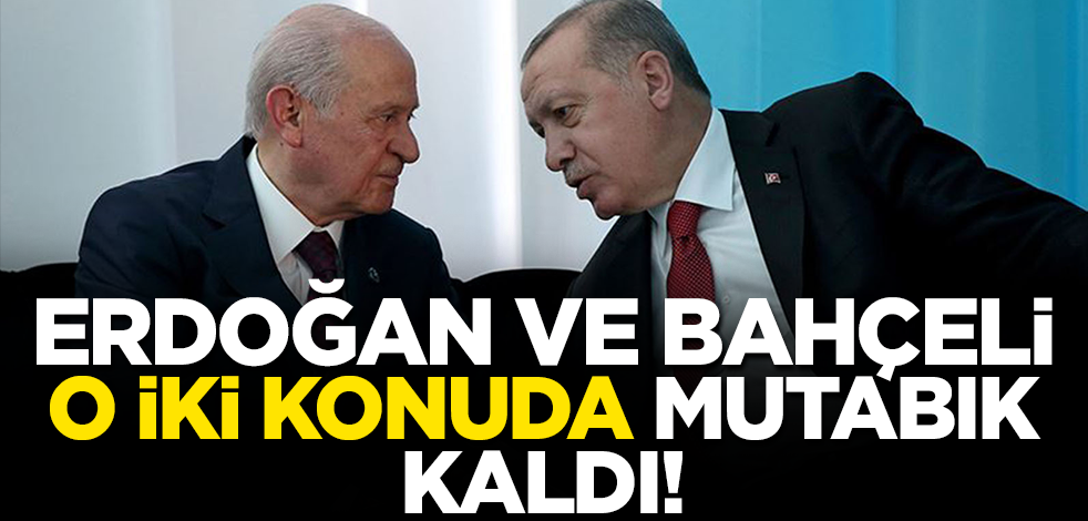 Erdoğan-Bahçeli görüşmesinde 50+1 ve ilk 4 maddenin aynı kalmasında mutabık kalındı