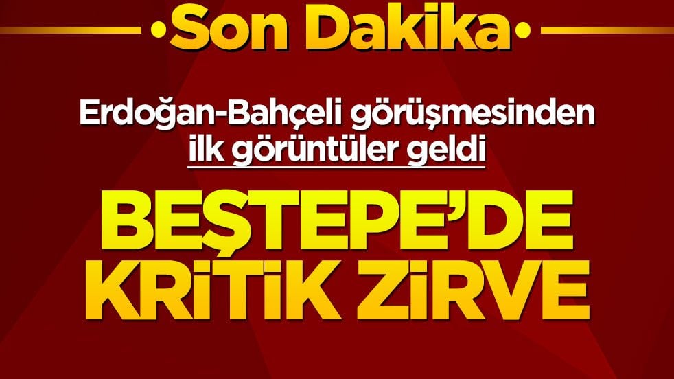 Erdoğan-Bahçeli görüşmesinden ilk görüntüler geldi! Beştepe’de kritik zirve