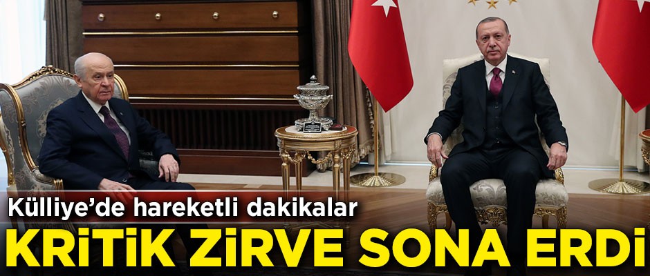 Erdoğan-Bahçeli zirvesi sona erdi!