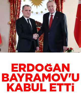 Erdoğan, Bayramov'u kabul etti